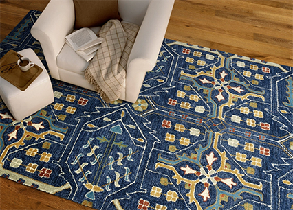 Navy Southwest Area Rug