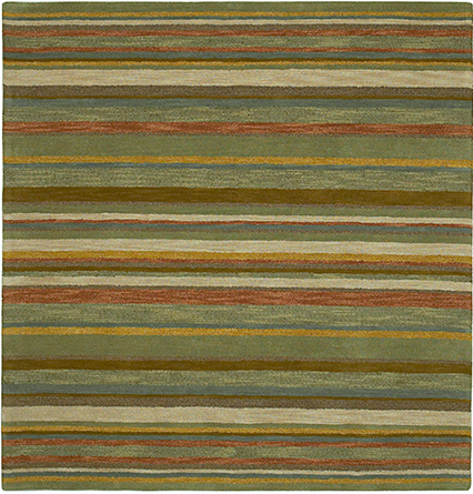 Kaleen-Tara Square-7811-44 Natural Striped Square Rug