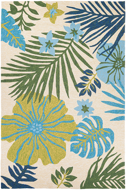 Summer Laelia Ivory Fern Area Rug